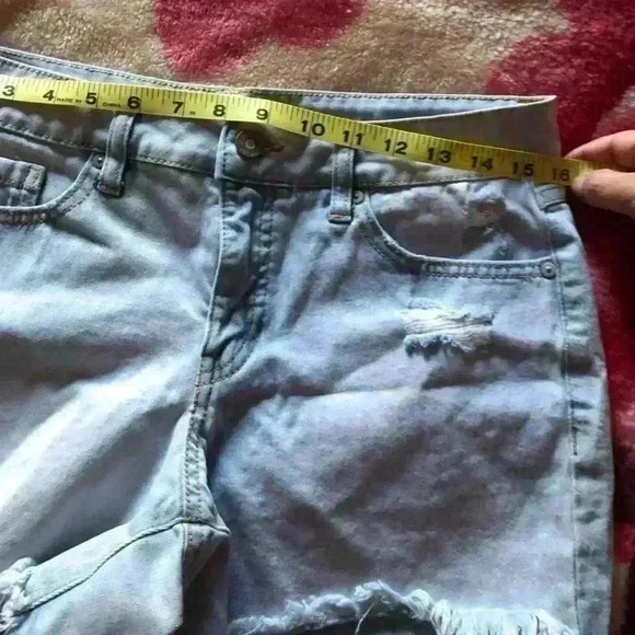 Sound Style light blue denim distressed shorts 6 - Picture 5 of 6